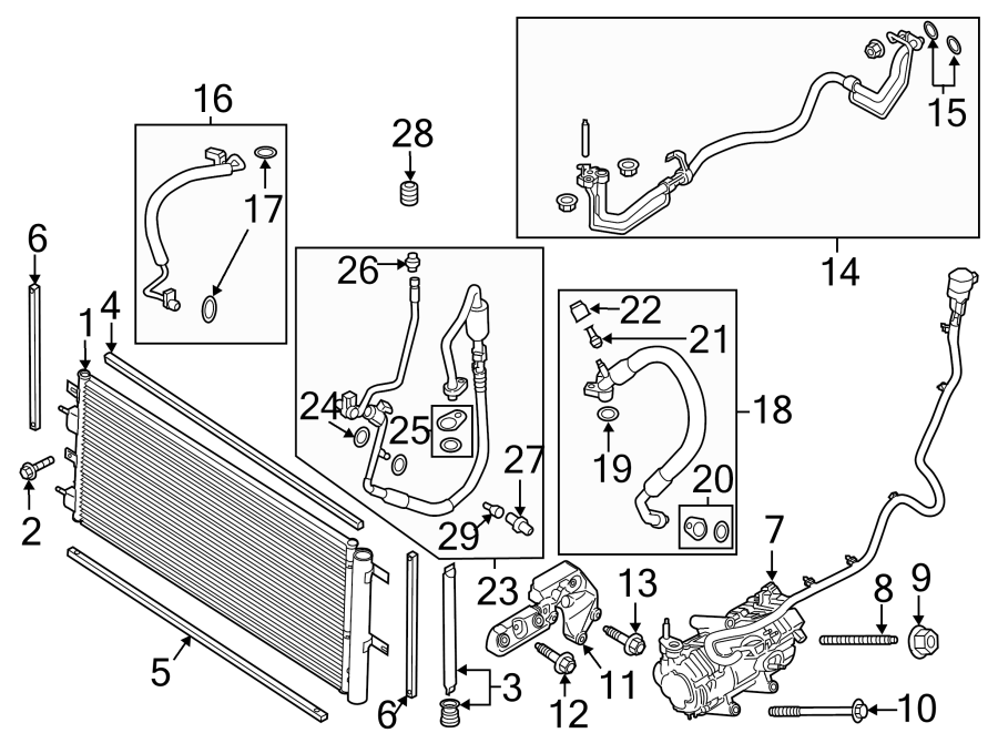 2020 Ford Expedition Ac hose. Air conditioning (a/c) refrigerant