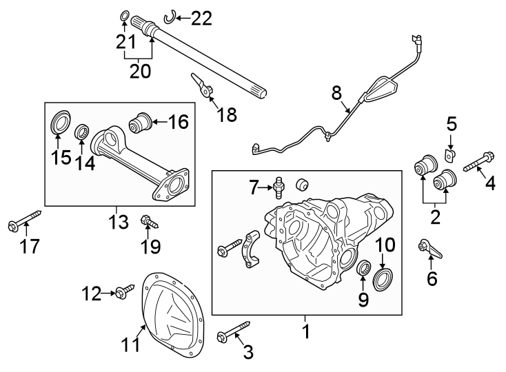 2016 Ford F-150 Differential. Housing. AXLE. Carrier - CL3Z3010A ...